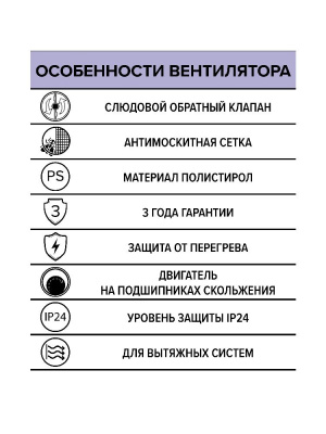 Вентилятор накладной B D125 сетка обр.клапан AURAMAX