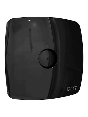 Вентилятор накладной RIO D100 обр.клапан Obsidian DICITI