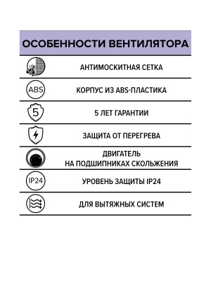 Вентилятор накладной EURO D100 сетка ERA