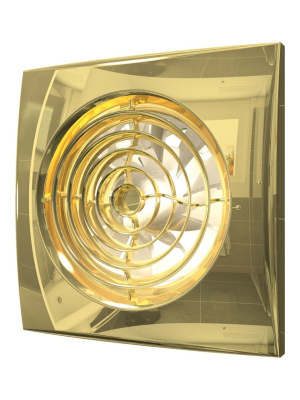 Вентилятор накладной AURA D100 обр.клапан Gold DICITI