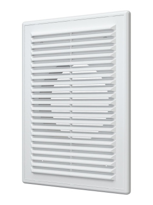 Решетка вентиляционная RF. фланец D125 разъемная 185х255 пластик ERA